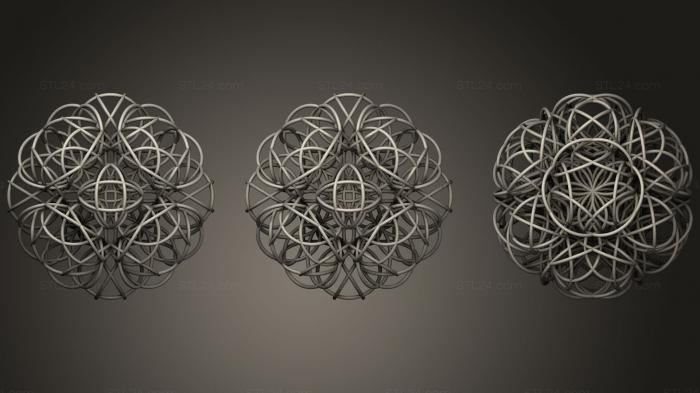 Geometric shapes (Life DNA Stable Radiation, SHPGM_0577) 3D models for cnc