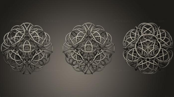 Geometric shapes (Life DNA Stable Radiation2, SHPGM_0578) 3D models for cnc