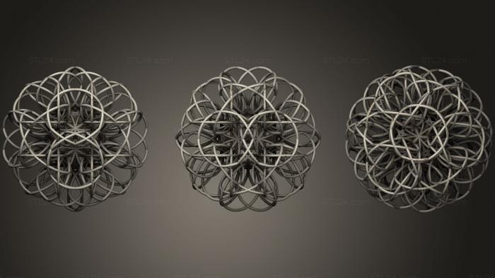Geometric shapes (Malek Tous Soul Wind Radiation, SHPGM_0650) 3D models for cnc