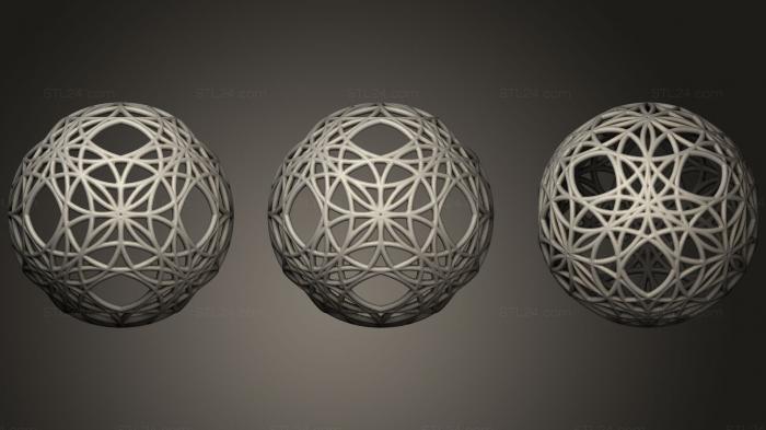 Geometric shapes (Mind 6 D Evo Sphere 2, SHPGM_0672) 3D models for cnc