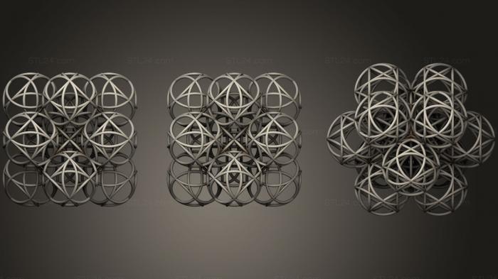 Geometric shapes (Mind Universe Stucture, SHPGM_0692) 3D models for cnc