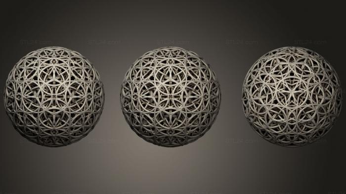 Geometric shapes (Omega Matter Seed Of Life Stable Complete, SHPGM_0707) 3D models for cnc