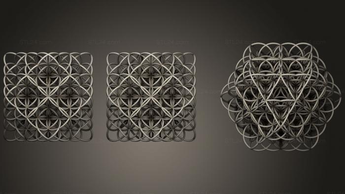 Geometric shapes (Tao Core Flower Quantum Field, SHPGM_0805) 3D models for cnc