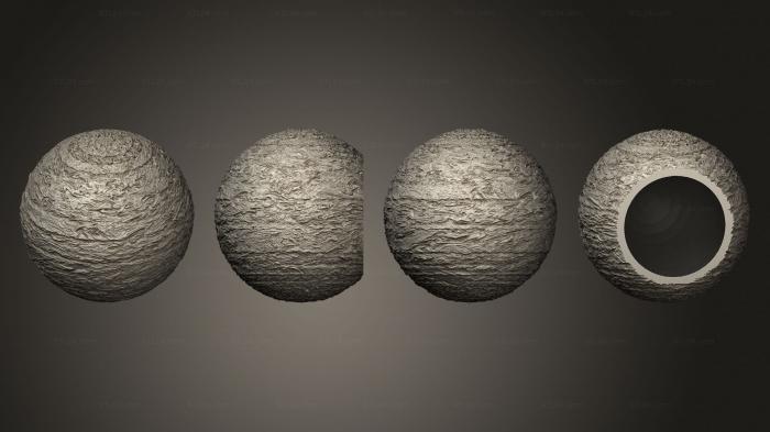 Geometric shapes (Exoplanet gas giant 01 hollow, SHPGM_0960) 3D models for cnc