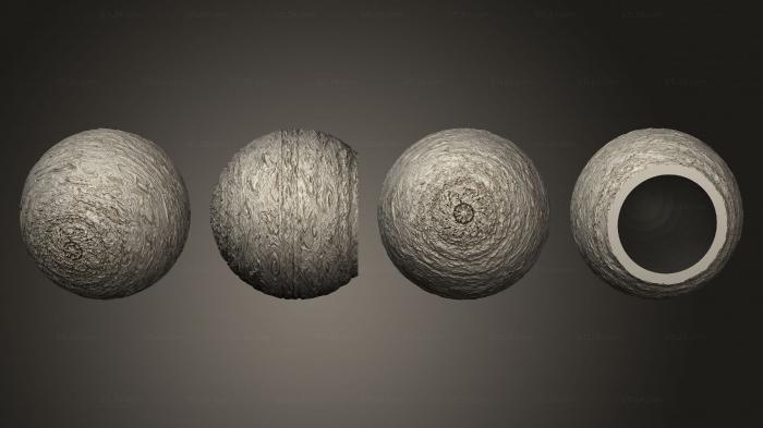 Geometric shapes (Exoplanet gas giant 02 hollow, SHPGM_0962) 3D models for cnc