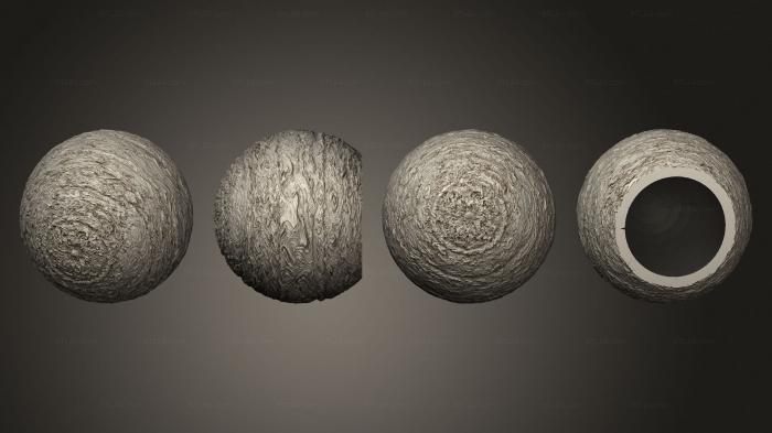 Geometric shapes (Exoplanet gas giant 05 hollow, SHPGM_0967) 3D models for cnc