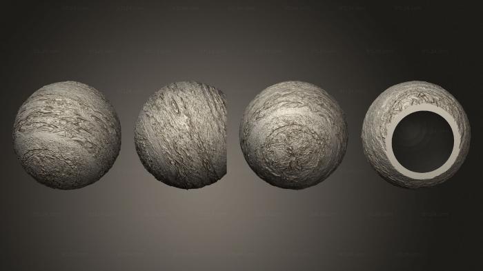 Geometric shapes (Exoplanet gas giant 19 hollow, SHPGM_0994) 3D models for cnc
