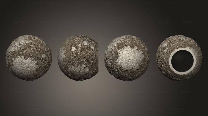 Geometric shapes (Exoplanet infested planet 2 hollow, SHPGM_1002) 3D models for cnc