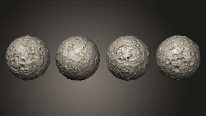 Geometric shapes (Exoplanet moon 09, SHPGM_1014) 3D models for cnc
