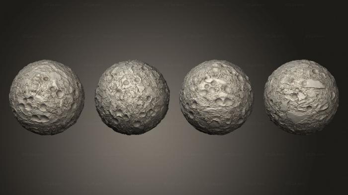 Geometric shapes (Exoplanet moon 11, SHPGM_1016) 3D models for cnc