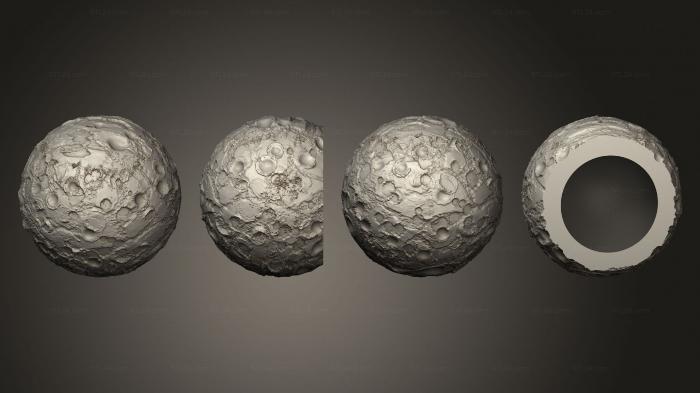 Geometric shapes (Exoplanet moon 14, SHPGM_1019) 3D models for cnc