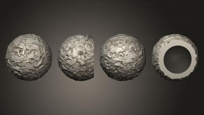 Geometric shapes (Exoplanet moon 16, SHPGM_1021) 3D models for cnc