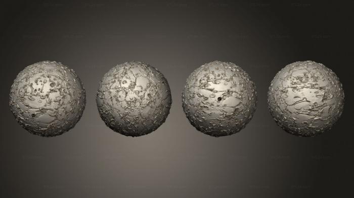 Geometric shapes (Exoplanet moon 21, SHPGM_1024) 3D models for cnc