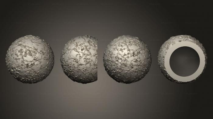 Geometric shapes (Exoplanet moon 22, SHPGM_1025) 3D models for cnc