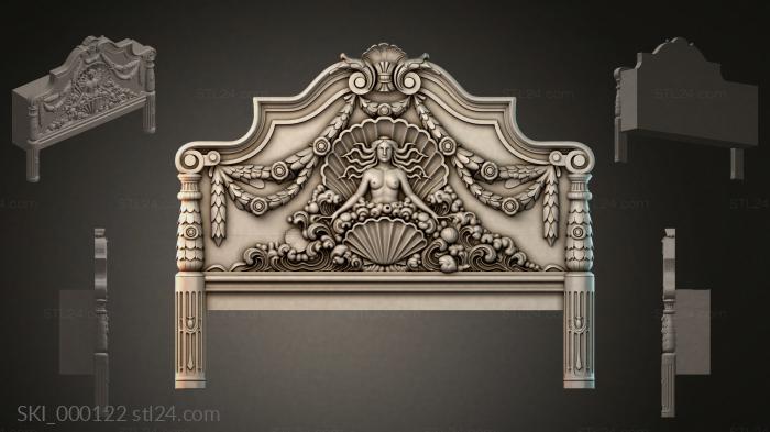 Кровати (SKI_000122) 3D модель для ЧПУ станка