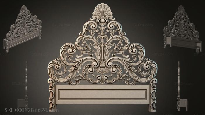 Кровати (SKI_000128) 3D модель для ЧПУ станка