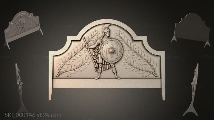 Кровати (SKI_000146) 3D модель для ЧПУ станка