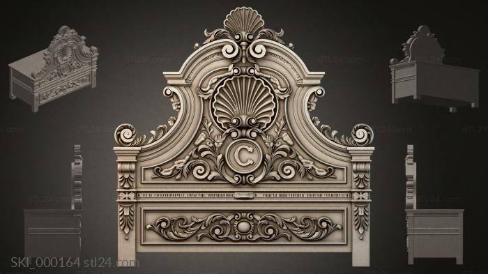 Кровати (SKI_000164) 3D модель для ЧПУ станка