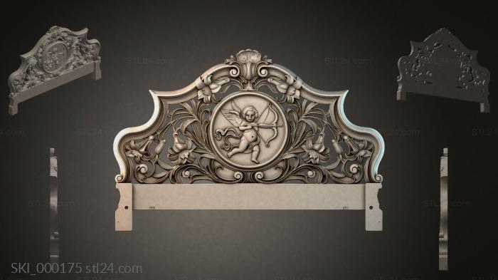 Кровати (SKI_000175) 3D модель для ЧПУ станка