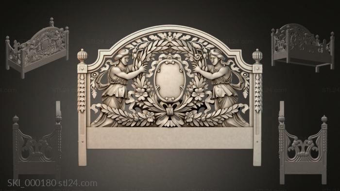 Кровати (SKI_000180) 3D модель для ЧПУ станка