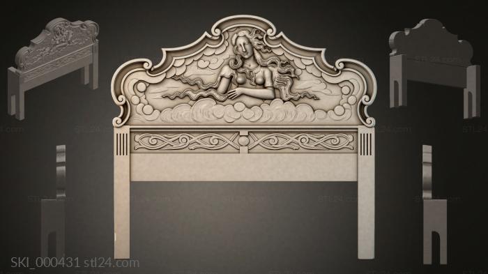 Кровати (SKI_000431) 3D модель для ЧПУ станка