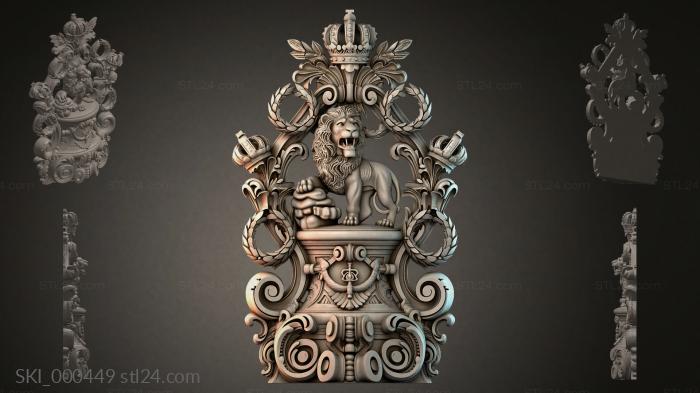 Кровати (SKI_000449) 3D модель для ЧПУ станка