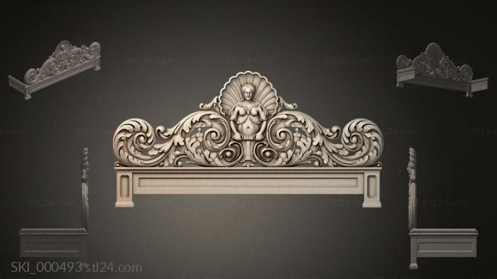 Кровати (SKI_000493) 3D модель для ЧПУ станка