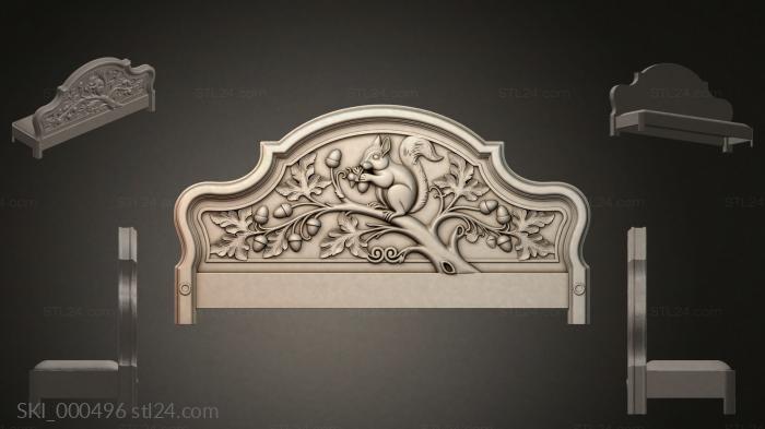 Кровати (SKI_000496) 3D модель для ЧПУ станка
