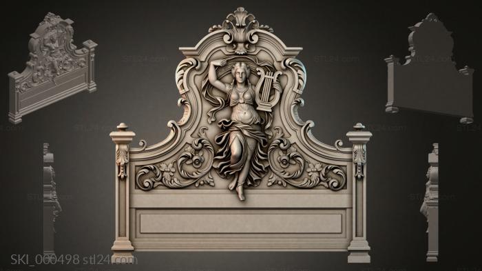 Кровати (SKI_000498) 3D модель для ЧПУ станка