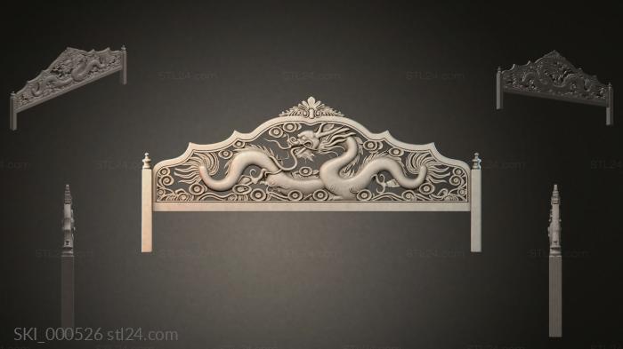 Кровати (SKI_000526) 3D модель для ЧПУ станка