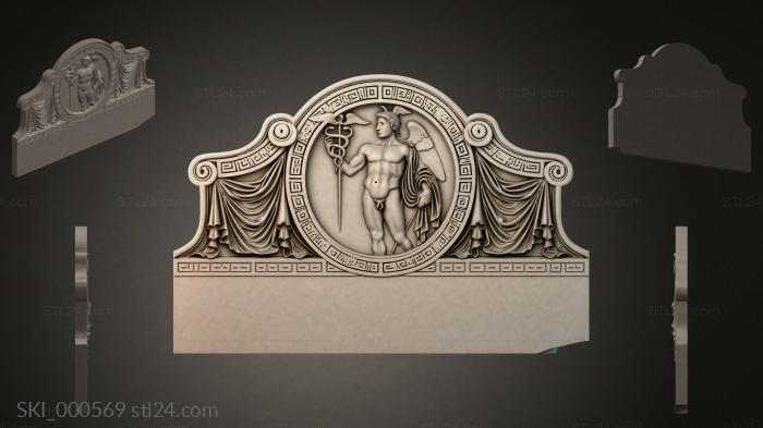 Кровати (SKI_000569) 3D модель для ЧПУ станка