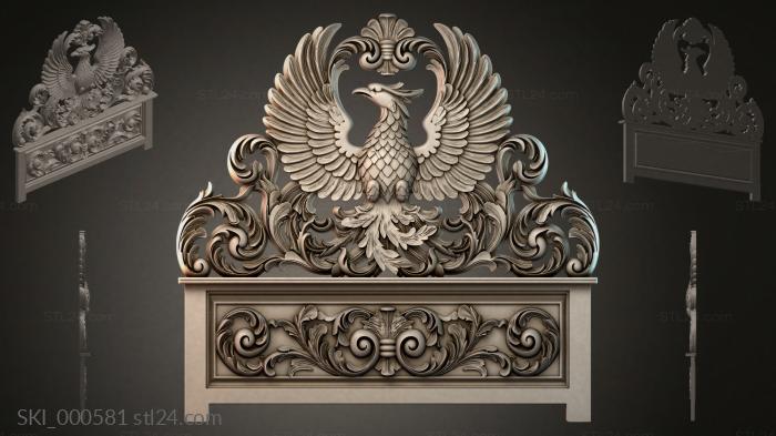 Кровати (SKI_000581) 3D модель для ЧПУ станка