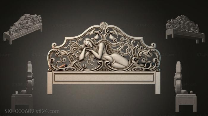 Кровати (SKI_000609) 3D модель для ЧПУ станка