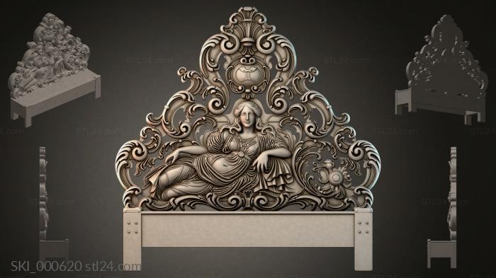 Кровати (SKI_000620) 3D модель для ЧПУ станка