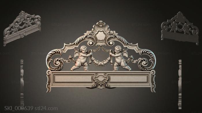 Кровати (SKI_000639) 3D модель для ЧПУ станка
