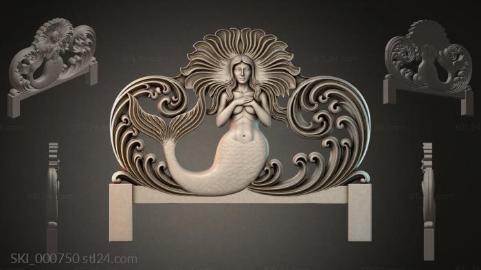 Кровати (SKI_000750) 3D модель для ЧПУ станка