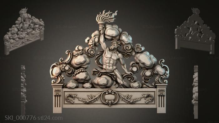 Кровати (SKI_000776) 3D модель для ЧПУ станка