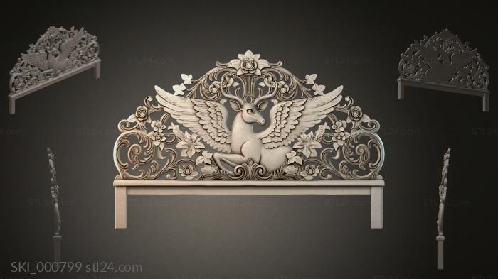 Кровати (SKI_000799) 3D модель для ЧПУ станка