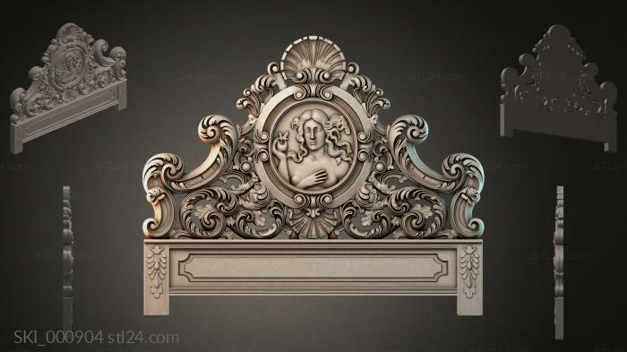 Кровати (SKI_000904) 3D модель для ЧПУ станка