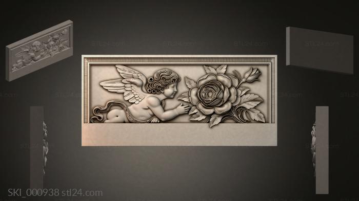 Кровати (SKI_000938) 3D модель для ЧПУ станка