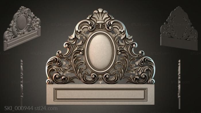 Кровати (SKI_000944) 3D модель для ЧПУ станка