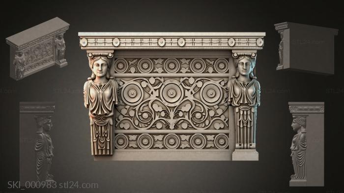 Кровати (SKI_000983) 3D модель для ЧПУ станка