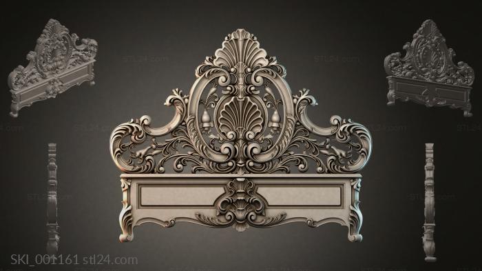 Кровати (SKI_001161) 3D модель для ЧПУ станка