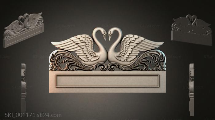 Кровати (SKI_001171) 3D модель для ЧПУ станка