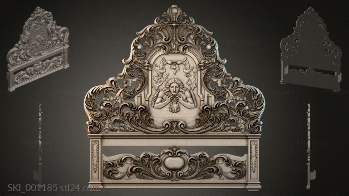 Кровати (SKI_001185) 3D модель для ЧПУ станка