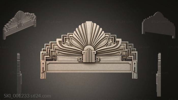 Кровати (SKI_001233) 3D модель для ЧПУ станка