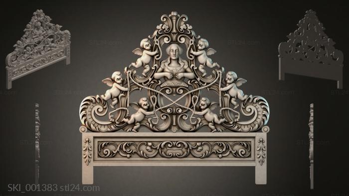 Кровати (SKI_001383) 3D модель для ЧПУ станка