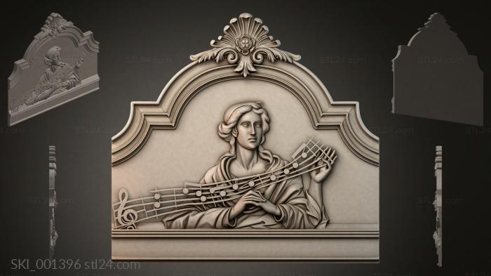 Кровати (SKI_001396) 3D модель для ЧПУ станка