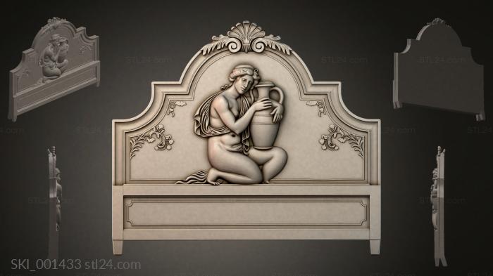 Кровати (SKI_001433) 3D модель для ЧПУ станка