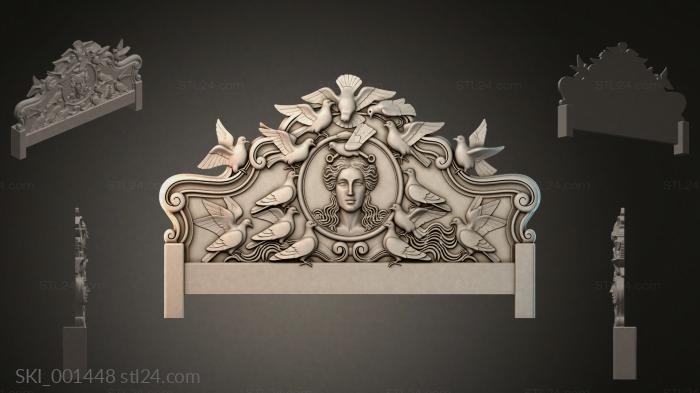Кровати (SKI_001448) 3D модель для ЧПУ станка